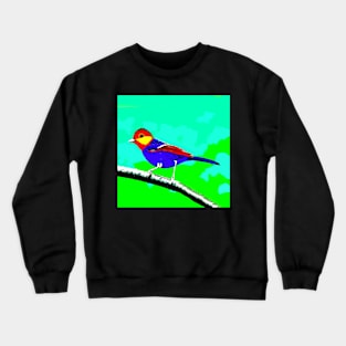 Yellow-cheeked Tit Bird Crewneck Sweatshirt